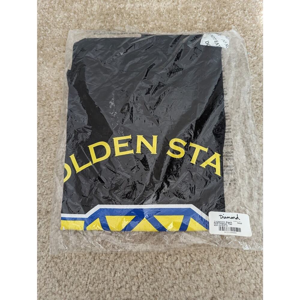 Diamond Supply Co Golden State Warriors Black SMALL Shirt 2015 Champions Curry